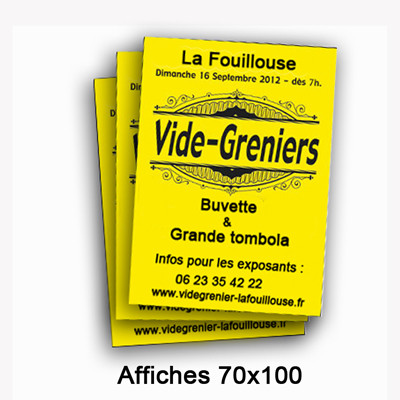 Affiche fluo 70x100