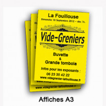 Affiche fluo A3