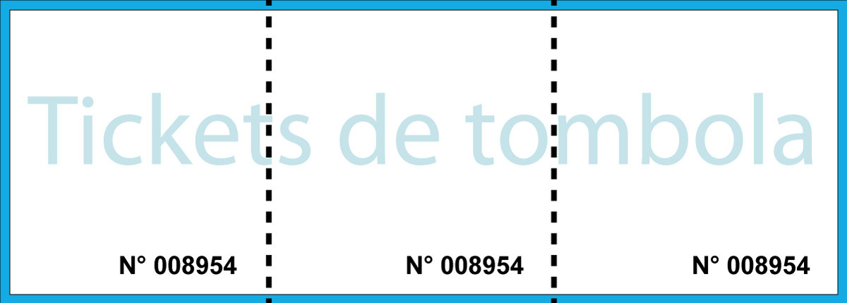 Ticket de tombola pas cher