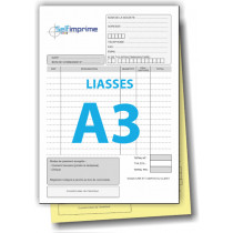 Liasse autocopiante A3 de 2 feuillets