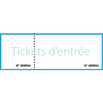 Ticket d'entrée 1 souche