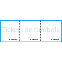 Ticket de tombola 2 souches