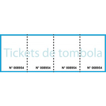 Ticket de tombola 3 souches